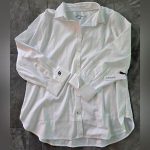 Chico's White Woman's Shirt